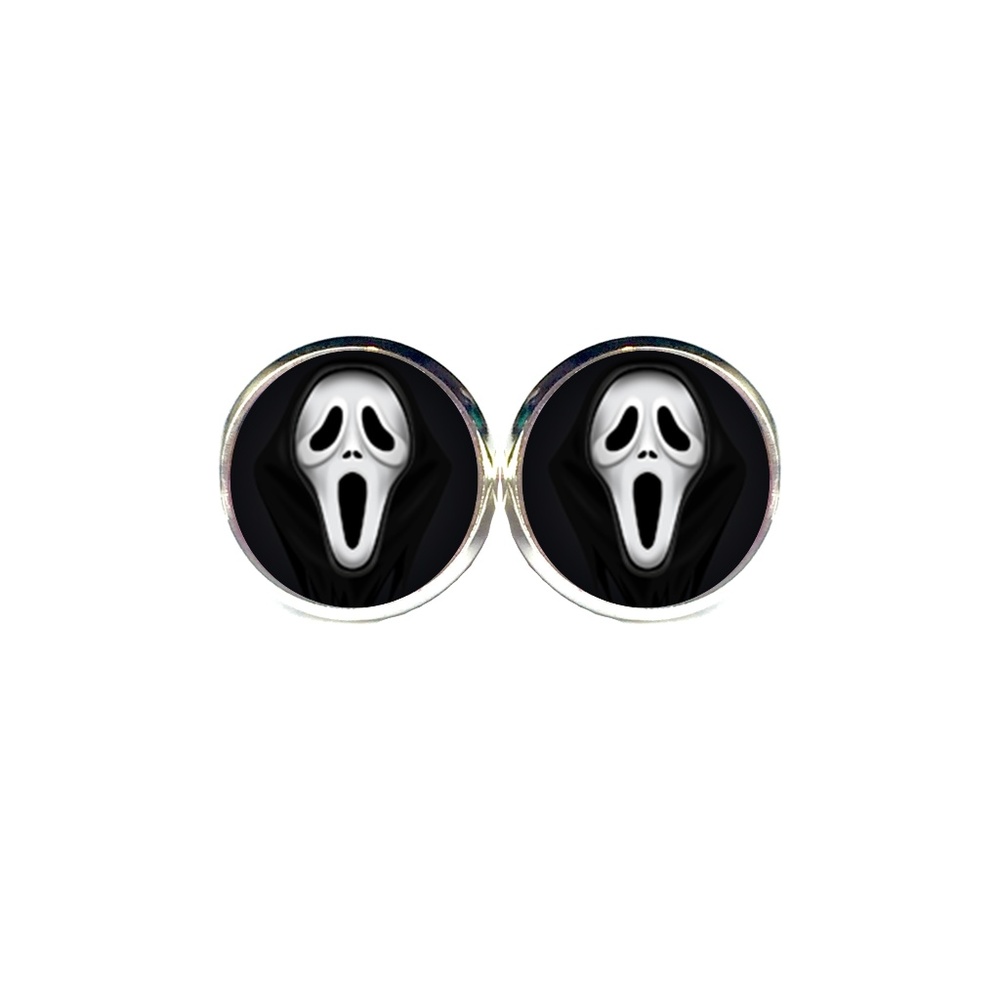Scream Mask Earrings - Halloween, Horror